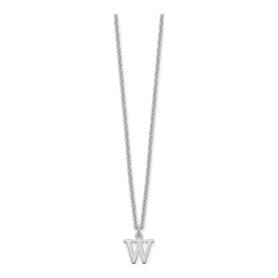 Gold-Plated Sterling Silver Letter W Necklace – view 2