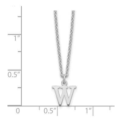 Gold-Plated Sterling Silver Letter W Necklace – view 3