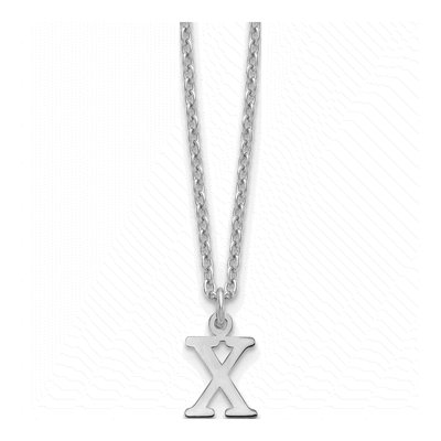 Gold-Plated Sterling Silver Letter X Necklace
