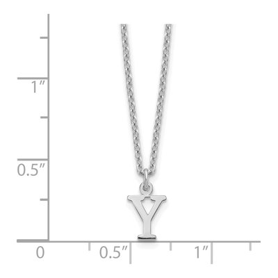 Gold-Plated Sterling Silver Letter Y Necklace – view 3