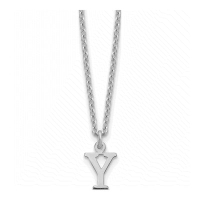 Gold-Plated Sterling Silver Letter Y Necklace