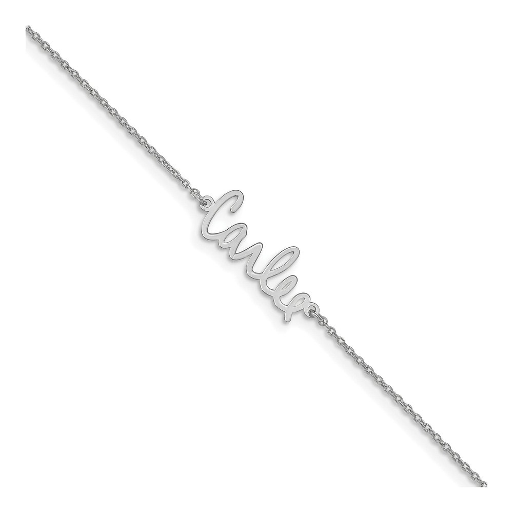 Sterling Silver Personalized Signature Bracelet