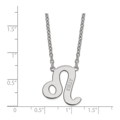 Sterling Silver Leo Zodiac Necklace – view 2