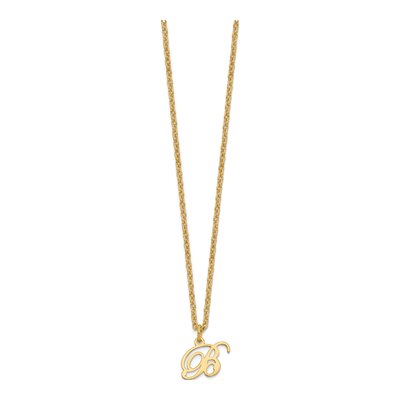 Gold-Plated Sterling Silver Letter B Necklace – view 3