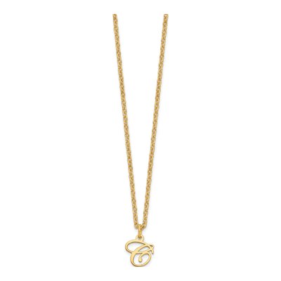 Gold-Plated Sterling Silver Letter C Necklace – view 3