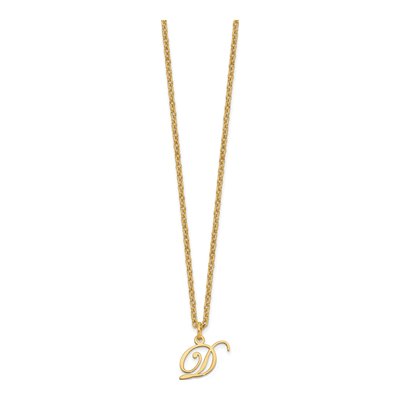 Gold-Plated Sterling Silver Letter D Necklace – view 3
