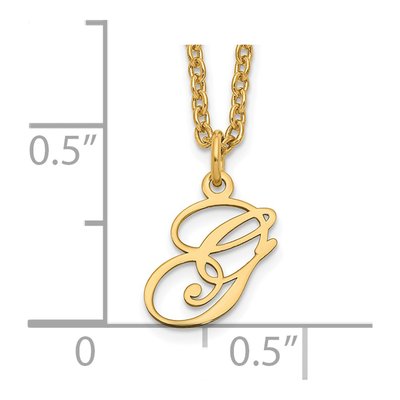 Gold-Plated Sterling Silver Letter G Necklace – view 4