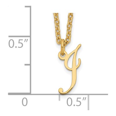 Gold-Plated Sterling Silver Initial I Necklace – view 4