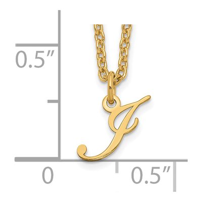 Gold-Plated Sterling Silver Letter J Necklace – view 4