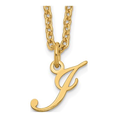Gold-Plated Sterling Silver Letter J Necklace