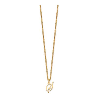 Gold-Plated Sterling Silver Letter S Necklace – view 3