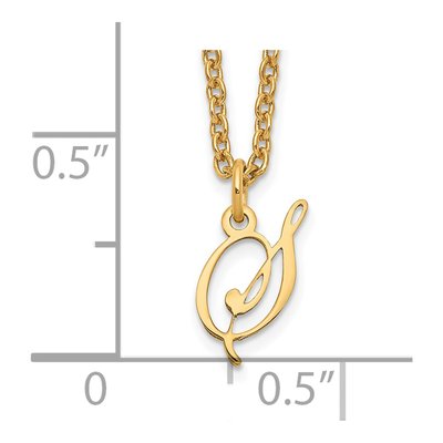 Gold-Plated Sterling Silver Letter S Necklace – view 4