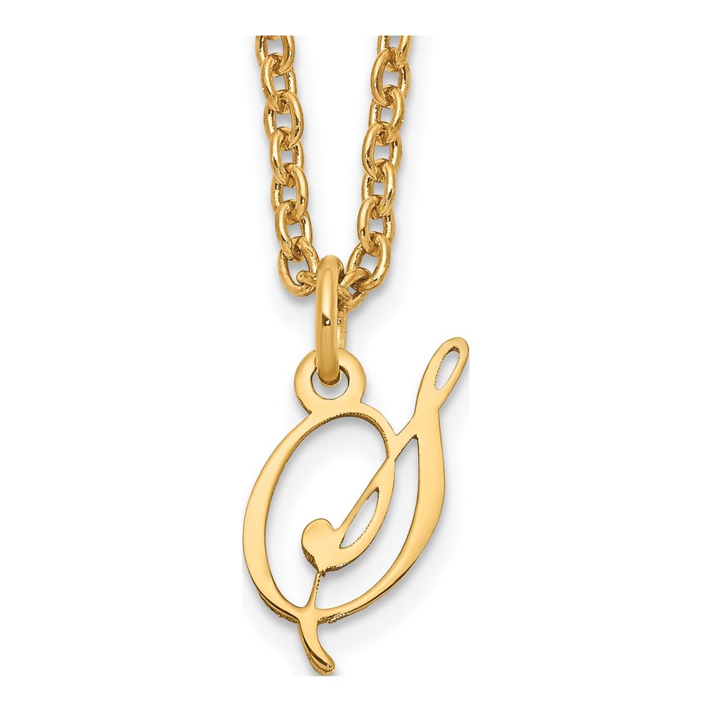 Gold-Plated Sterling Silver Letter S Necklace
