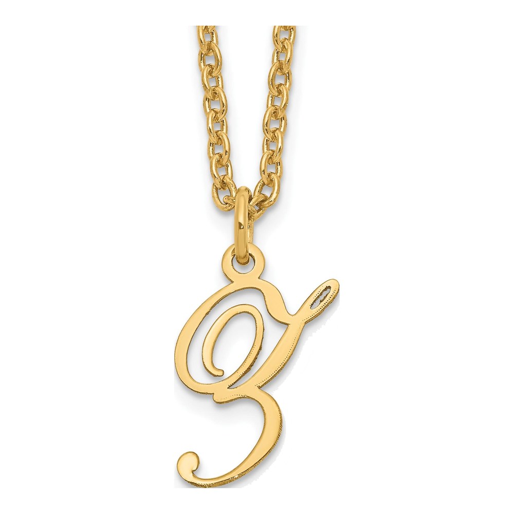 Initial Z Necklace, Gold-Plated Sterling Silver