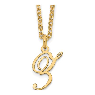 Gold-Plated Sterling Silver Letter Z Necklace