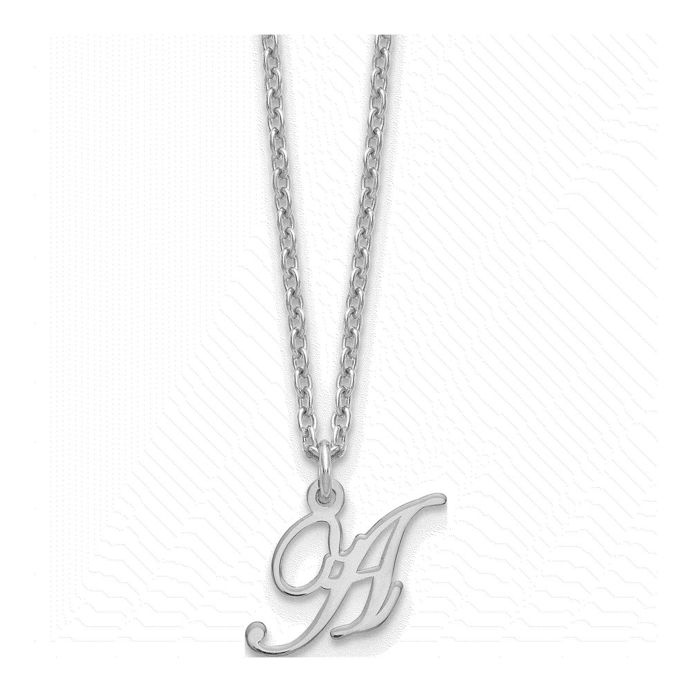 Sterling Silver Letter A Necklace