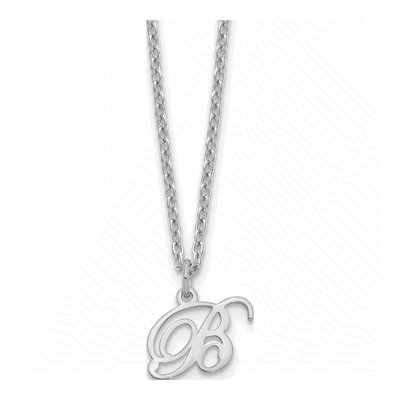 Sterling Silver Letter B Necklace
