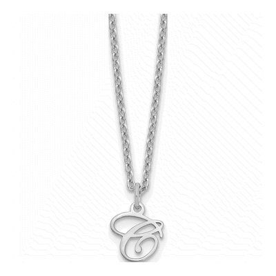 Sterling Silver Letter C Necklace