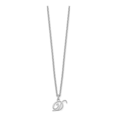 Sterling Silver Letter D Necklace – view 2