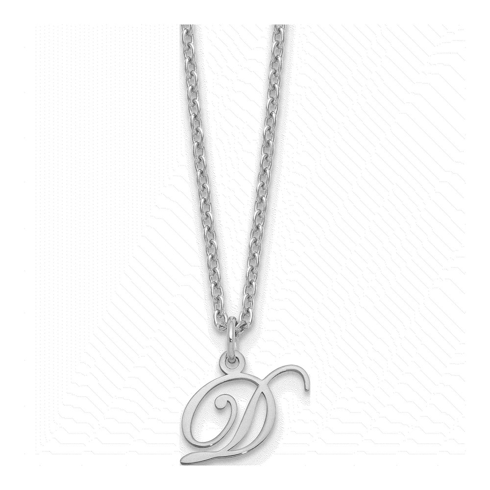 Sterling Silver Letter D Necklace