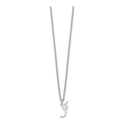 Sterling Silver Initial I Necklace – view 3