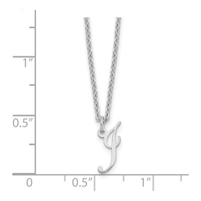 Sterling Silver Initial I Necklace – view 4