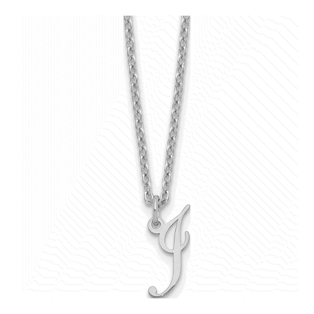 Sterling Silver Initial I Necklace