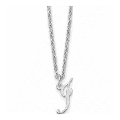 Sterling Silver Initial I Necklace