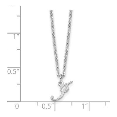 Sterling Silver Letter J Necklace – view 3