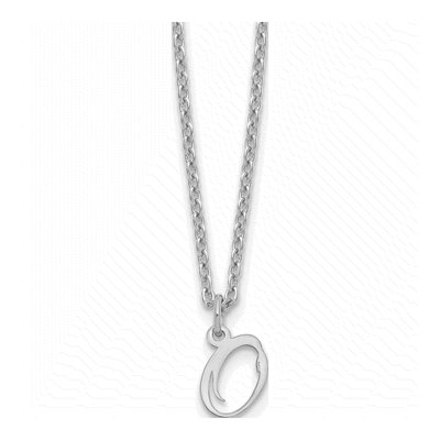 Sterling Silver Letter O Necklace