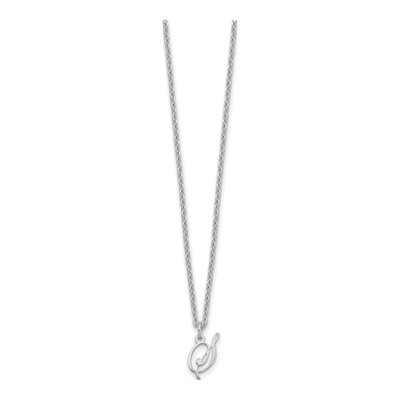 Sterling Silver Letter S Necklace – view 2