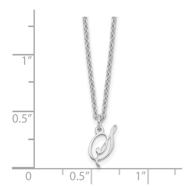 Sterling Silver Letter S Necklace – view 3