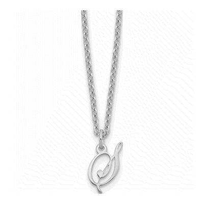Sterling Silver Letter S Necklace