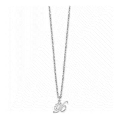Sterling Silver Letter X Necklace – view 2