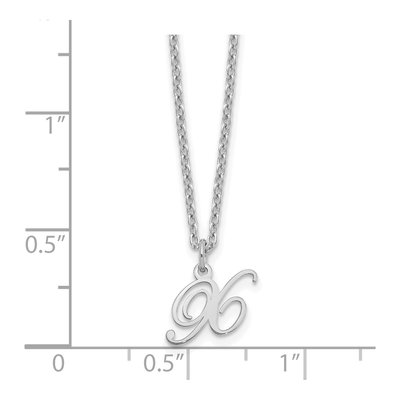 Sterling Silver Letter X Necklace – view 3