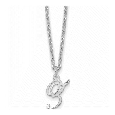 Sterling Silver Letter Z Necklace