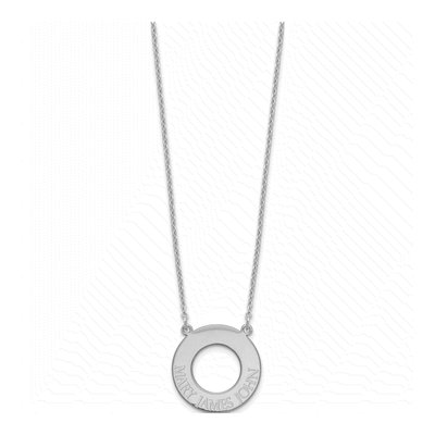 Sterling Silver Personalized 3-Name Circle Necklace – view 2