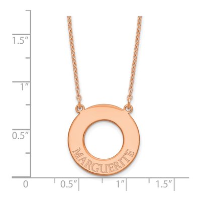 Rose Gold-Plated Sterling Silver Personalized Name Necklace – view 2