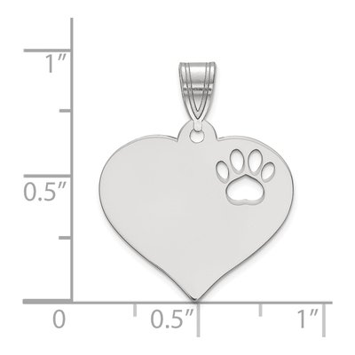 Sterling Silver Heart Pendant – view 2