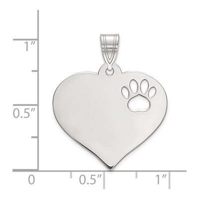 Sterling Silver Heart Pendant – view 2
