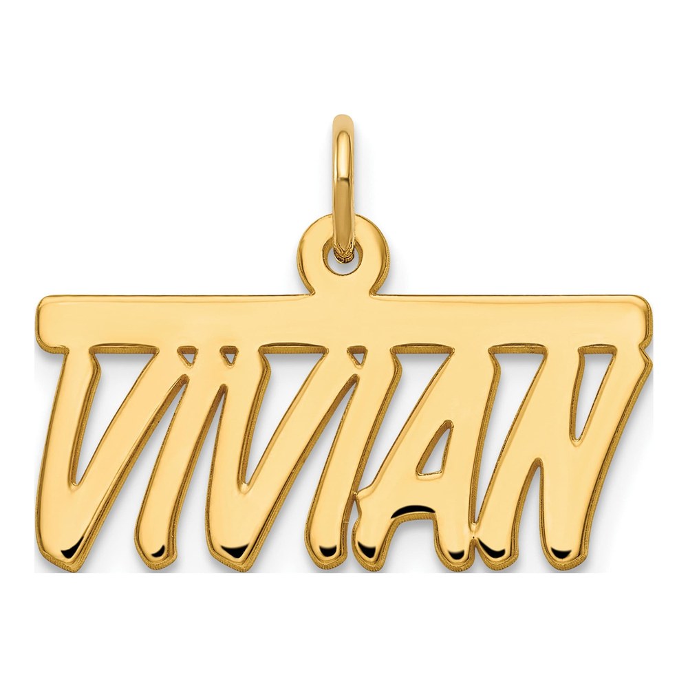 Personalized Gold-Plated Name Plate Pendant