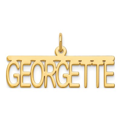 Gold-Plated Sterling Silver Personalized Name Plate Pendant – view 4