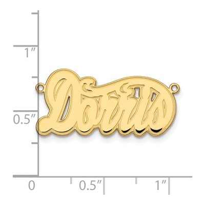 Gold-Plated Sterling Silver Personalized Nameplate Pendant – view 3