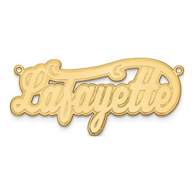 Gold-Plated Sterling Silver Personalized Nameplate Pendant – view 5