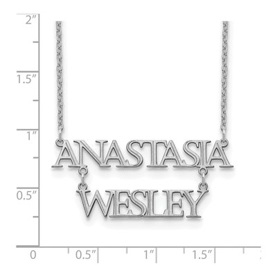 Sterling Silver Personalized Nameplate Necklace – view 2