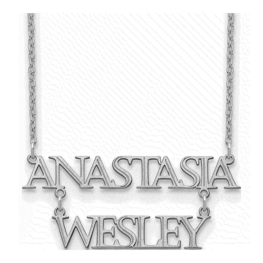 Sterling Silver Personalized Nameplate Necklace