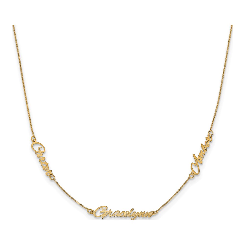 Personalized 3 Name Necklace