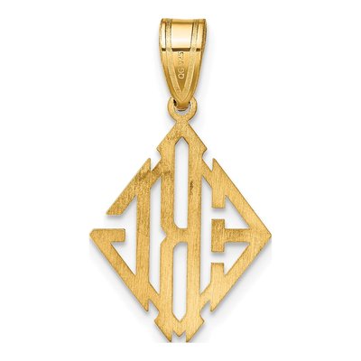 Gold-Plated Sterling Silver Personalized Monogram Pendant – view 4