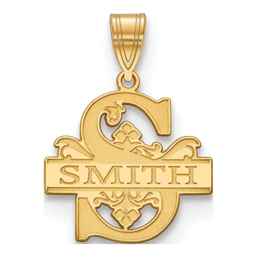 Gold-Plated Sterling Silver Personalized Initial Family Name Pendant