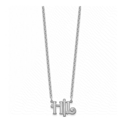 Sterling Silver Personalized Initials Necklace – view 2